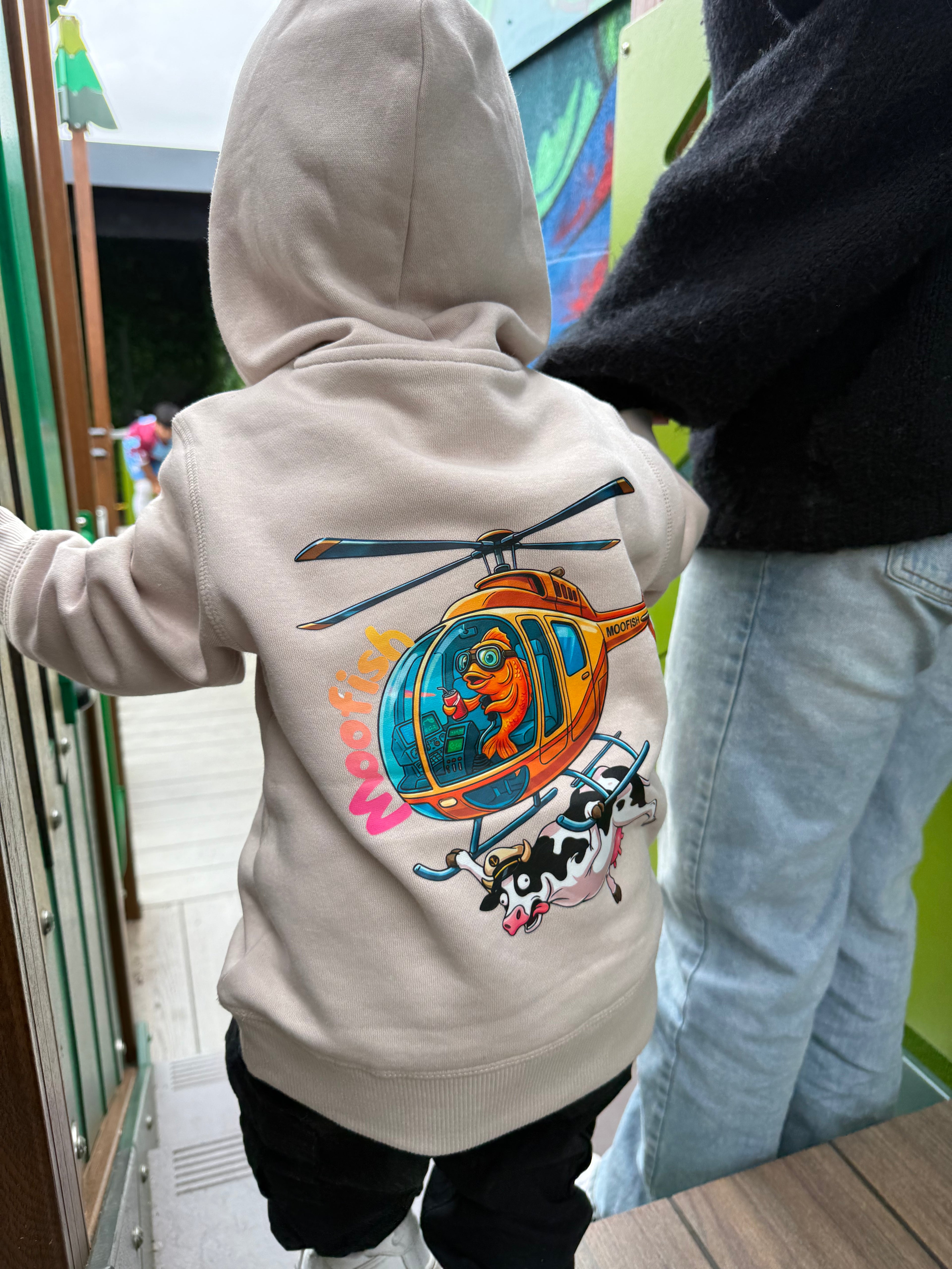 MOOFISH CHILD HELICOPTER HOODIE